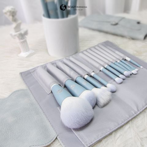  BỘ CỌ TRANG ĐIỂM CÁ NHÂN 12C CÁN TRẮNG CỔ XANH NGỌC BEALY 