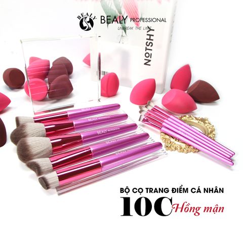  BỘ CỌ TRANG ĐIỂM CÁ NHÂN 10C HỒNG MẬN 
