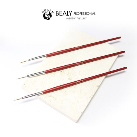  CỌ TÓC VẼ MÓNG CÁN GỖ SƠN ĐỎ BEALY 
