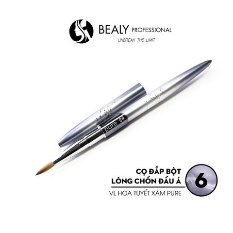  CỌ ĐẮP BỘT LÔNG CHỒN ĐẦU Á VL HOA TUYẾT XÁM PURE 