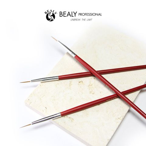  CỌ TÓC VẼ MÓNG CÁN GỖ SƠN ĐỎ BEALY 