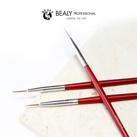  CỌ TÓC VẼ MÓNG CÁN GỖ SƠN ĐỎ BEALY 