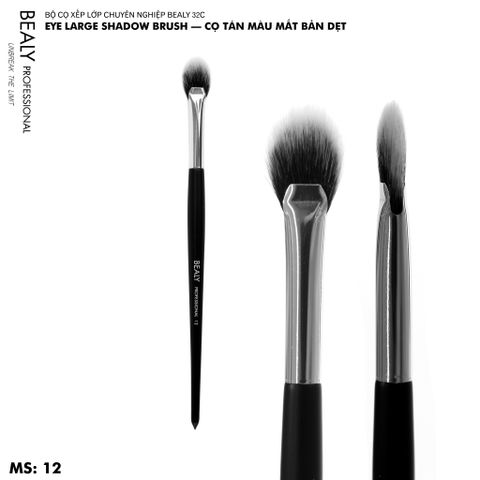  CỌ TÁN MÀU MẮT BẢN DẸT BEALY - LÔNG NHUNG XẾP LỚP 32C - NO.12 