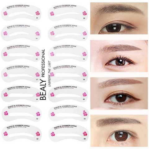  SET 24 MIẾNG KHUÔN KẺ CHÂN MÀY MAGICAL EYEBROW STYLE 