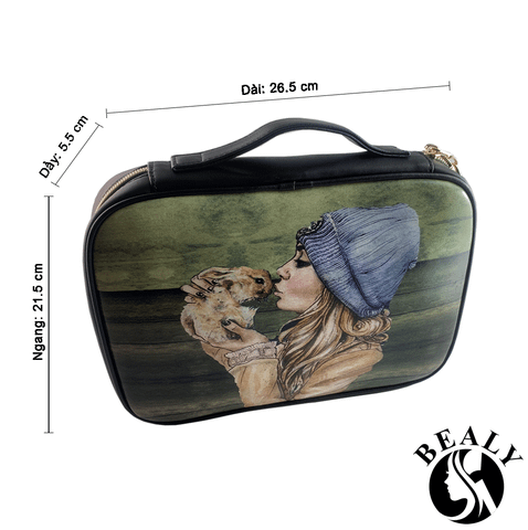  TÚI ĐỰNG CỌ TRANG ĐIỂM 3D BEALY 