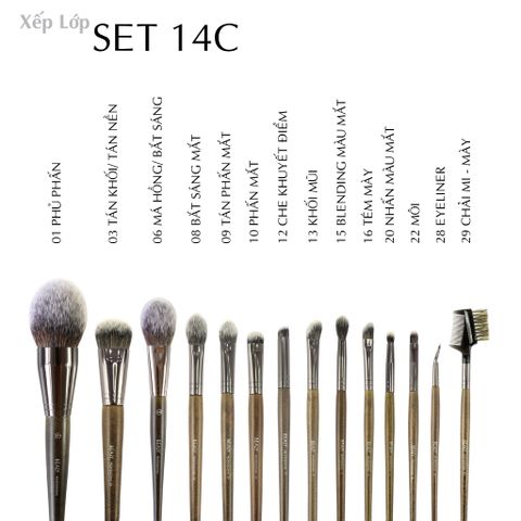  SET CỌ TRANG ĐIỂM XẾP LỚP14C BEALY (CXL30C) 