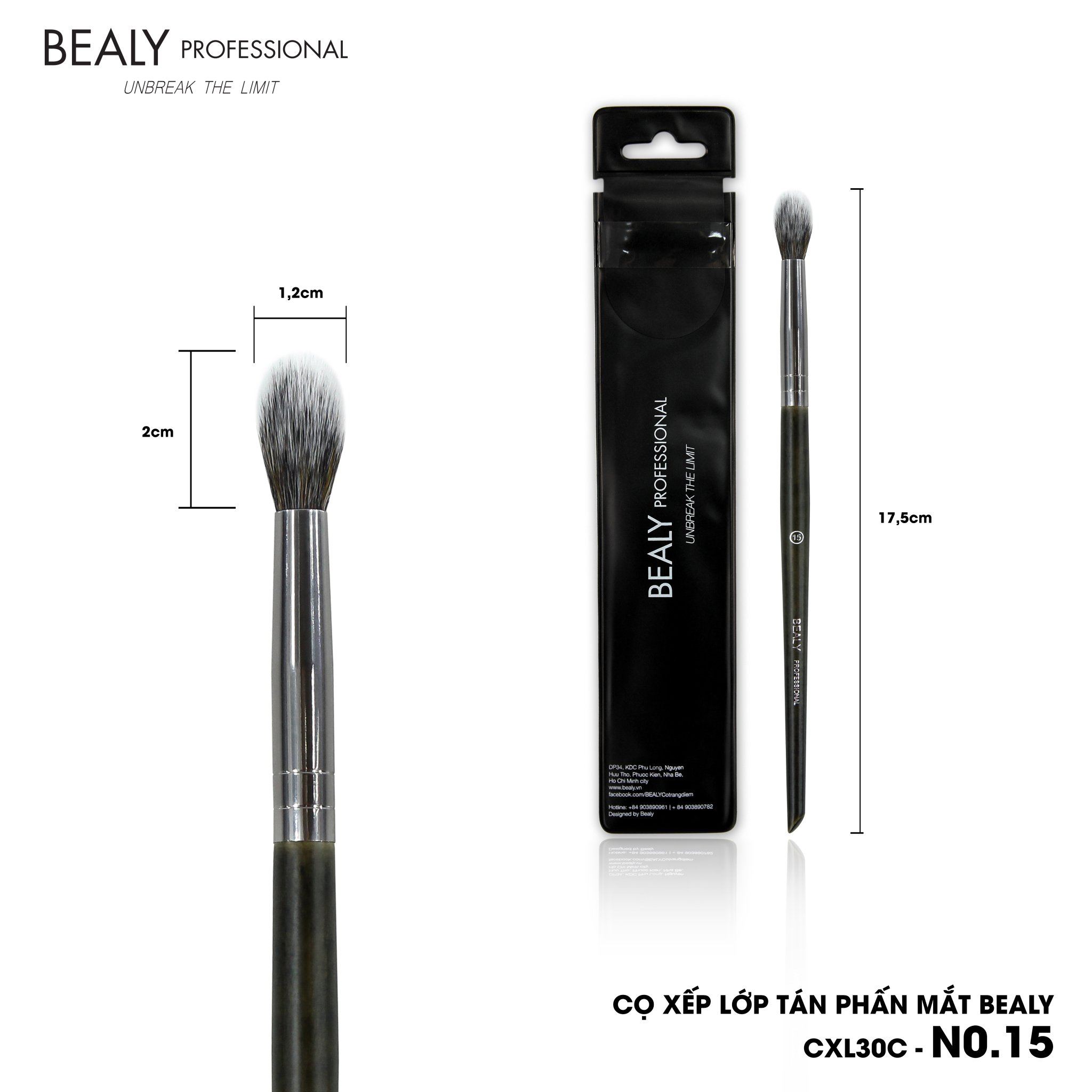 CỌ TÁN MÀU MẮT BEALY - CXL30C - N0.15 (VER.3)