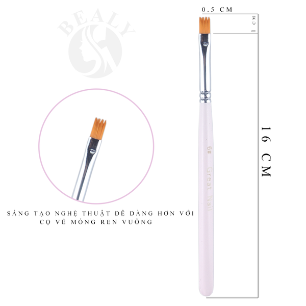  CỌ MÓNG VẼ REN VUÔNG BEALY 