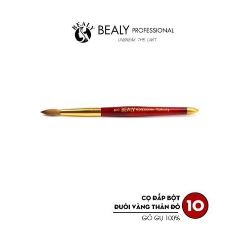  CỌ ĐẮP BỘT LÔNG VÀNG THÂN ĐỎ GỖ GỤ 100% LÔNG CHỒN 