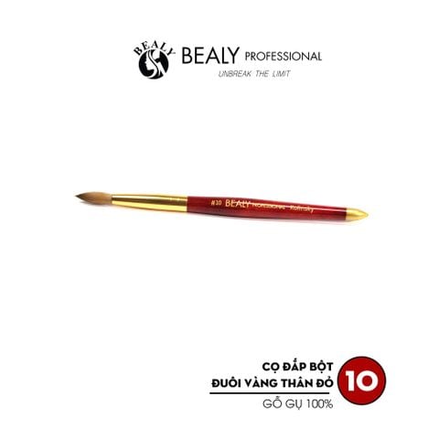  CỌ ĐẮP BỘT LÔNG VÀNG THÂN ĐỎ GỖ GỤ 100% LÔNG CHỒN 