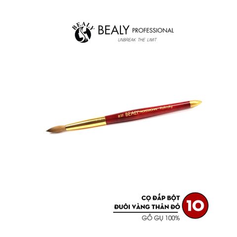  CỌ ĐẮP BỘT LÔNG VÀNG THÂN ĐỎ GỖ GỤ 100% LÔNG CHỒN 
