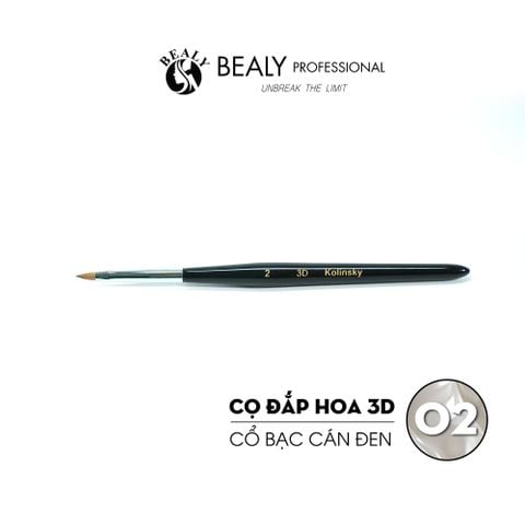  CỌ ĐẮP HOA 3D CỔ BẠC CÁN ĐEN 