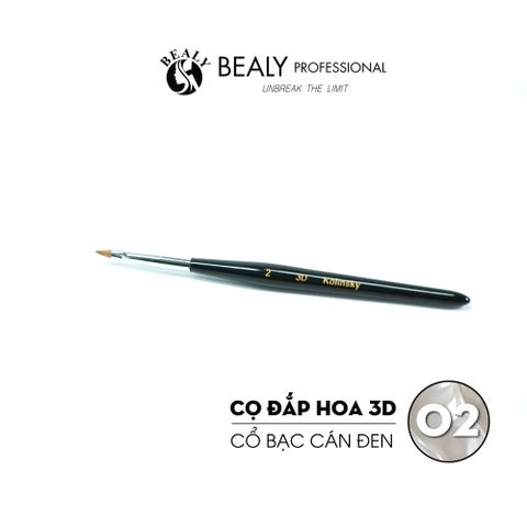  CỌ ĐẮP HOA 3D CỔ BẠC CÁN ĐEN 