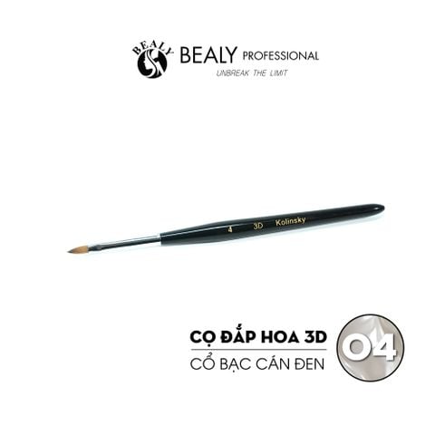  CỌ ĐẮP HOA 3D CỔ BẠC CÁN ĐEN 