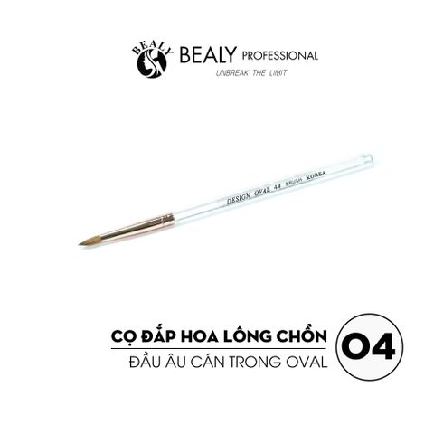  CỌ ĐẮP HOA LÔNG CHỒN ĐẦU ÂU CÁN TRONG OVAL 
