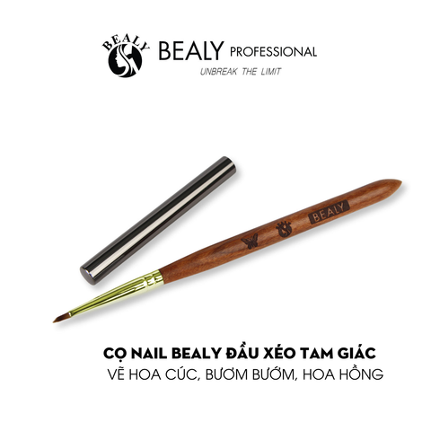  CỌ NAIL BEALY ĐẦU XÉO TAM GIÁC - VẼ HOA CÚC, BƯƠM BƯỚM, HOA HỒNG 
