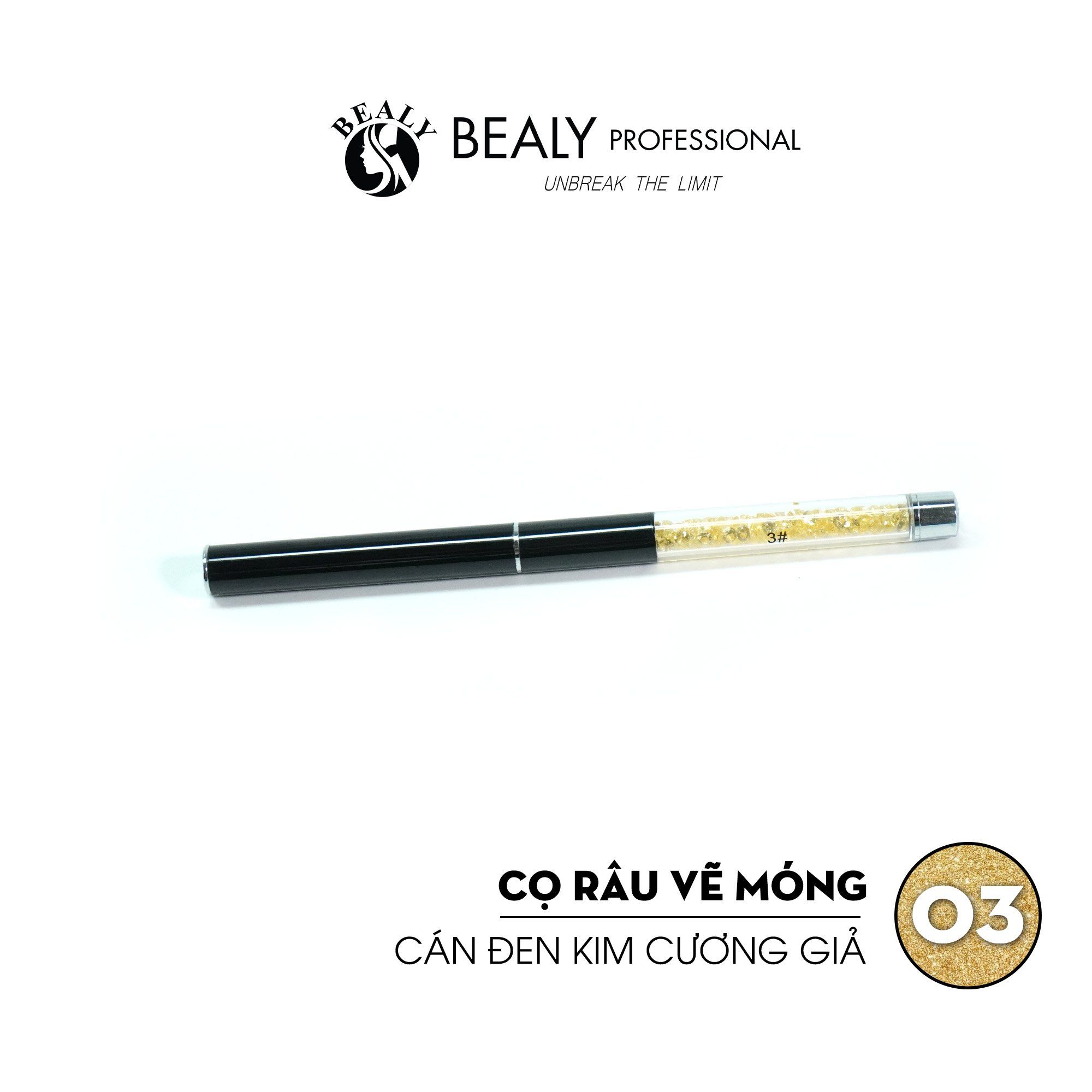  CỌ RÂU VẼ MÓNG CÁN ĐEN KIM CƯƠNG GIẢ 