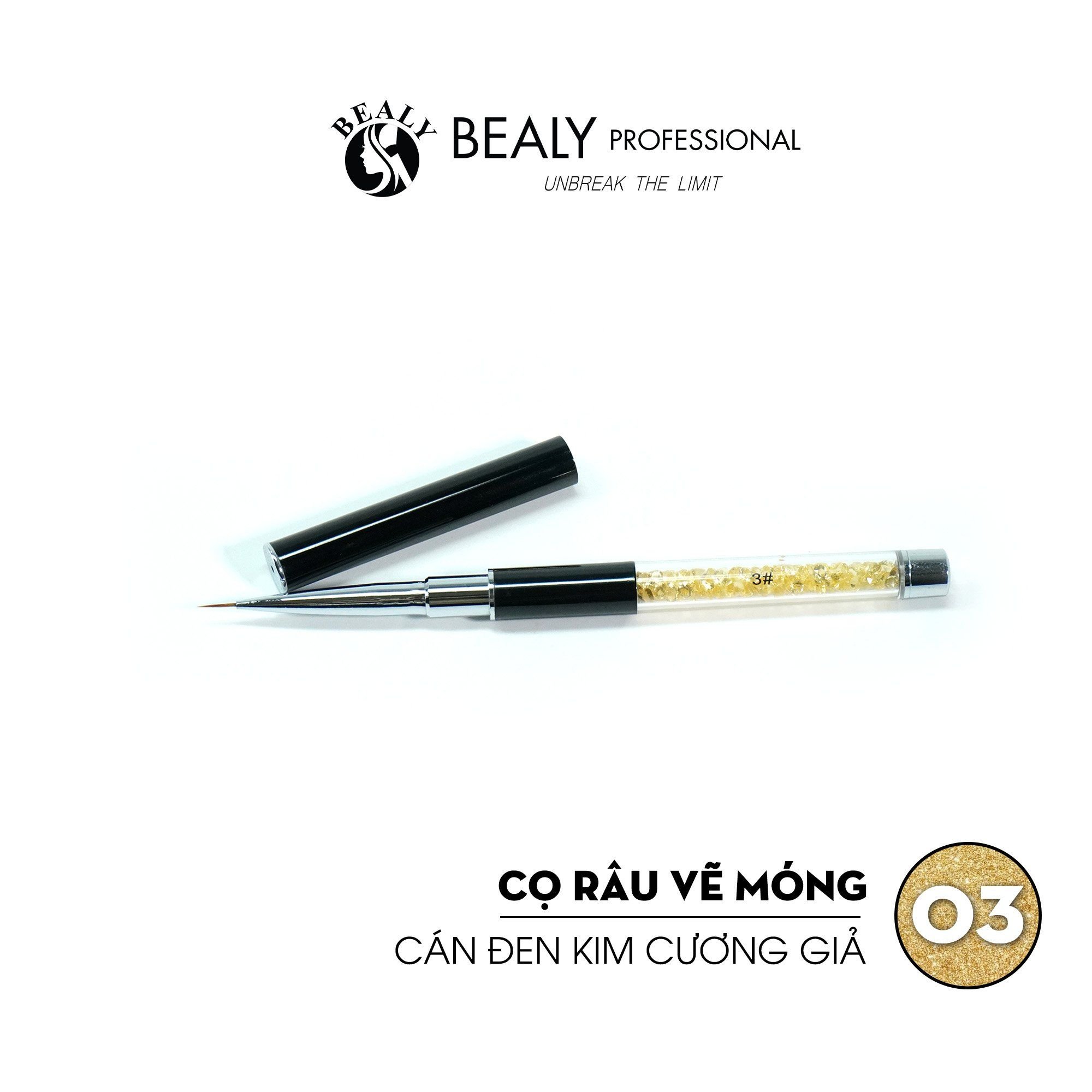  CỌ RÂU VẼ MÓNG CÁN ĐEN KIM CƯƠNG GIẢ 