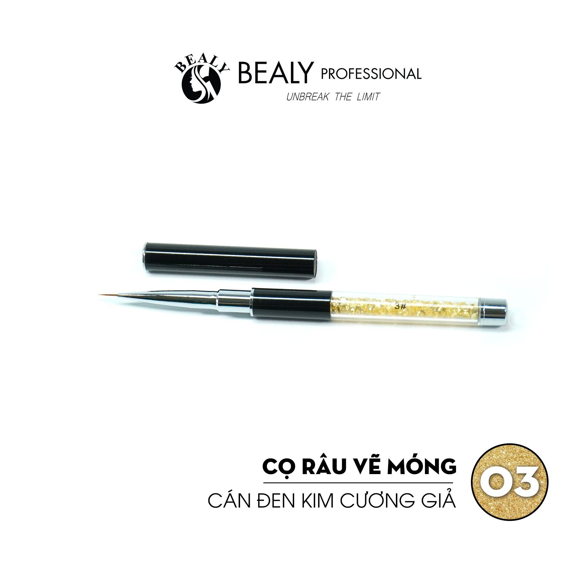  CỌ RÂU VẼ MÓNG CÁN ĐEN KIM CƯƠNG GIẢ 