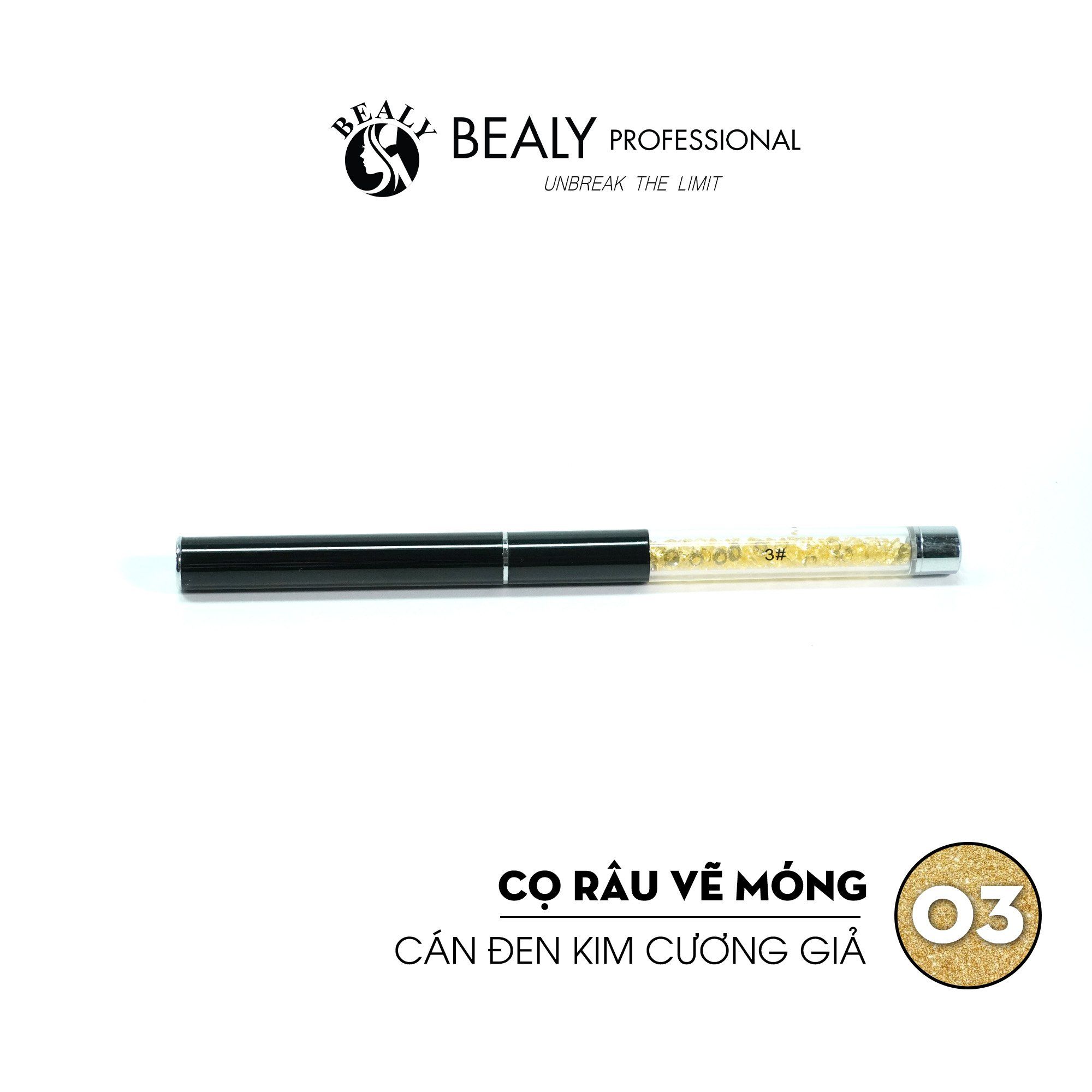  CỌ RÂU VẼ MÓNG CÁN ĐEN KIM CƯƠNG GIẢ 