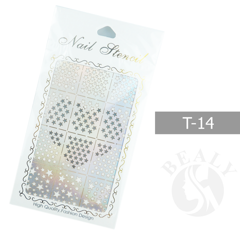  GIẤY DÁN SƠN MÓNG TẠO KIỂU NAIL STENCIL TÚI TRẮNG #T14 