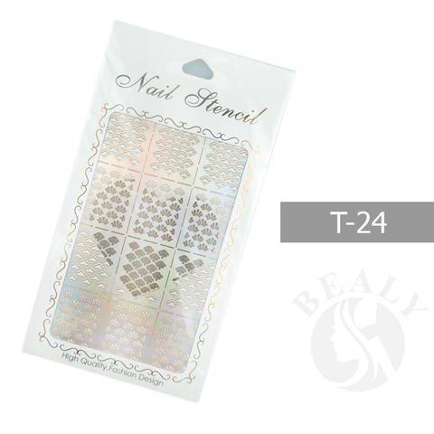  GIẤY DÁN SƠN MÓNG TẠO KIỂU NAIL STENCIL TÚI TRẮNG #T24 