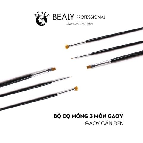  BỘ CỌ MÓNG 3 MÓN GAOY CÁN ĐEN 