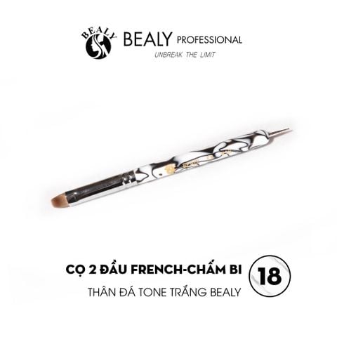  CỌ 2 ĐẦU FRENCH-CHẤM BI, THÂN ĐÁ TONE TRẮNG BEALY 