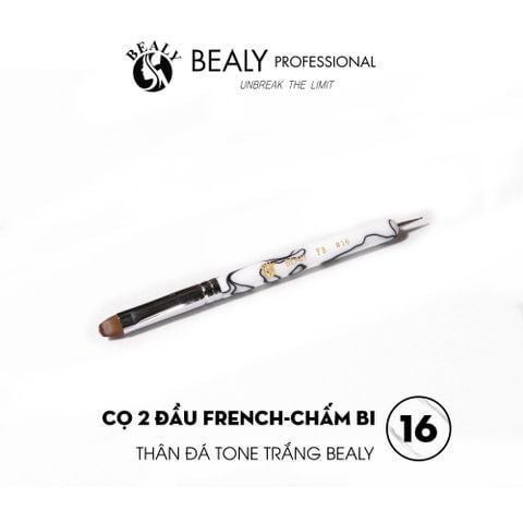  CỌ 2 ĐẦU FRENCH-CHẤM BI, THÂN ĐÁ TONE TRẮNG BEALY 
