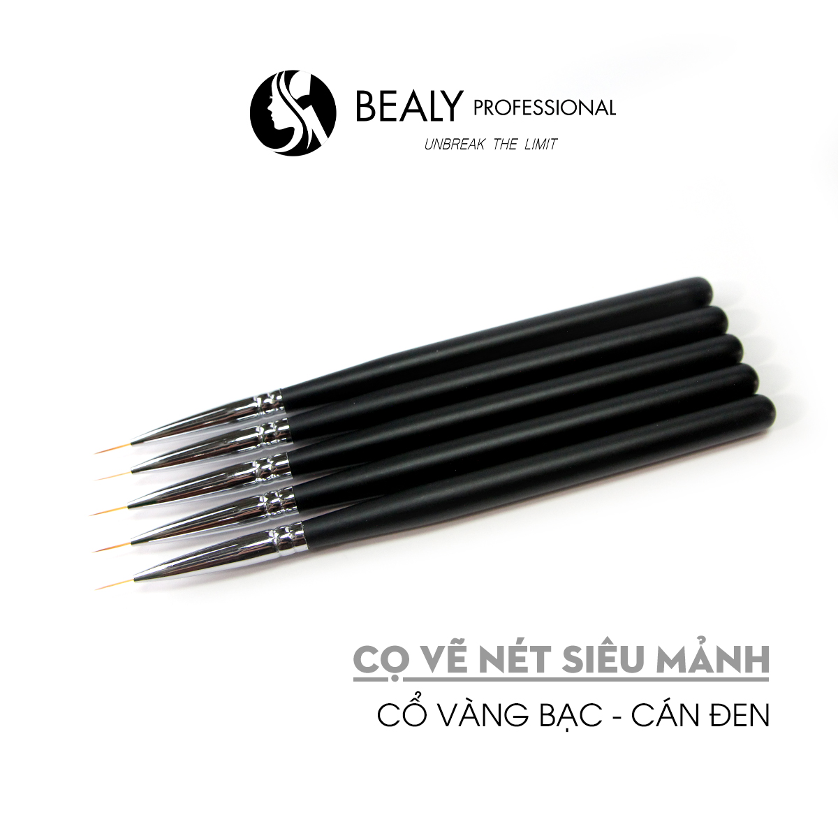 CỌ VẼ NÉT SIÊU MẢNH CỔ BẠC CÁN ĐEN