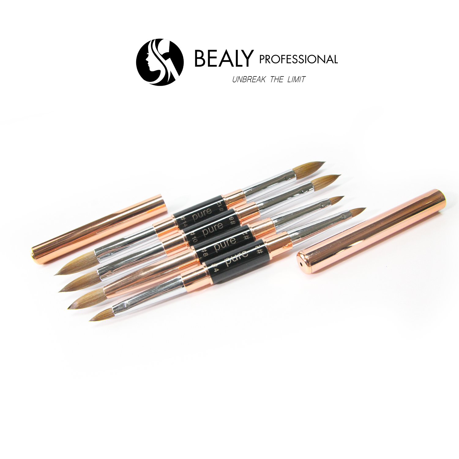 CỌ ĐẮP BỘT LÔNG CHỒN ĐẦU ÂU CÁN VÀNG 2 ĐẦU PURE