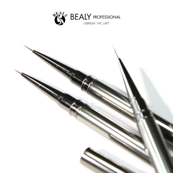  CỌ NAIL VẼ NÉT SIÊU MẢNH CÁN XÁM ĐEN BRUSH LINE 