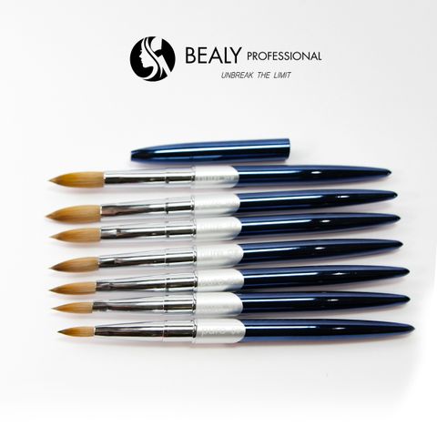  CỌ ĐẮP BỘT LÔNG CHỒN ĐẦU Á VL XANH LAM PURE 