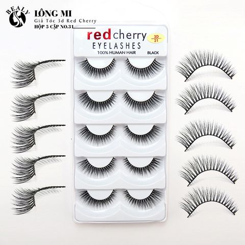  LÔNG MI GIẢ TÓC 3D RED CHERRY HỘP 5 CẶP NO.31 