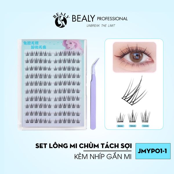  LÔNG MI GIẢ JMYP01 TÁCH CỤM SỢI TIA TỰ NHIÊN MỎNG NHẸ TÁI SỬ DỤNG NHIỀU LẦN 