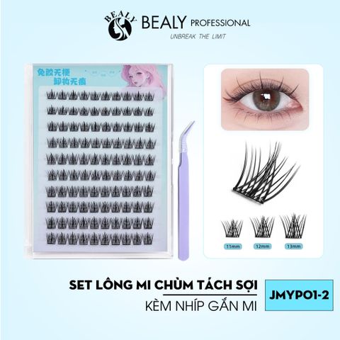  LÔNG MI GIẢ JMYP01 TÁCH CỤM SỢI TIA TỰ NHIÊN MỎNG NHẸ TÁI SỬ DỤNG NHIỀU LẦN 