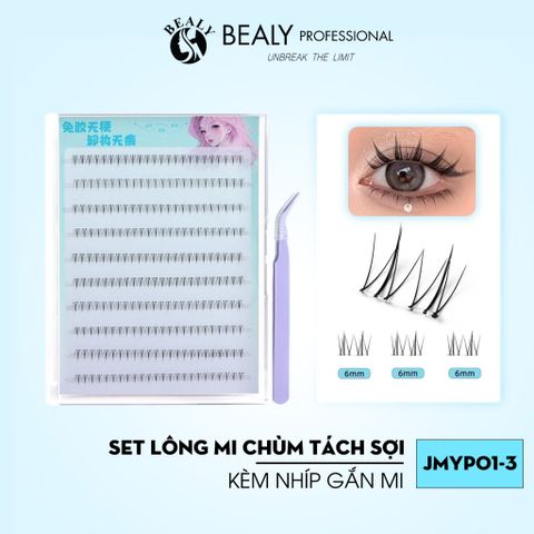  LÔNG MI GIẢ JMYP01 TÁCH CỤM SỢI TIA TỰ NHIÊN MỎNG NHẸ TÁI SỬ DỤNG NHIỀU LẦN 