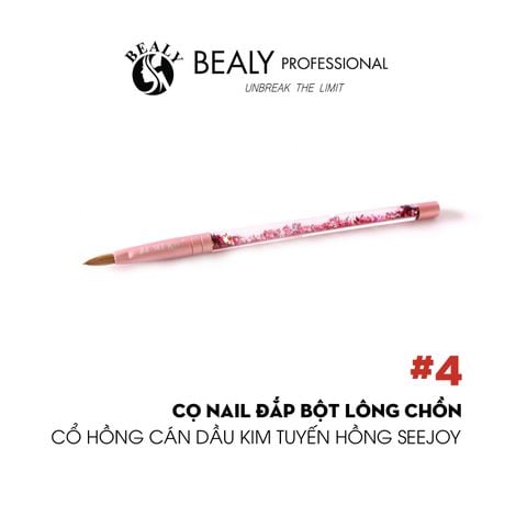  CỌ NAIL ĐẮP BỘT LÔNG CHỒN - CÁN ĐẦU KIM TUYẾN 