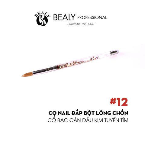  CỌ NAIL ĐẮP BỘT LÔNG CHỒN - CÁN ĐẦU KIM TUYẾN 