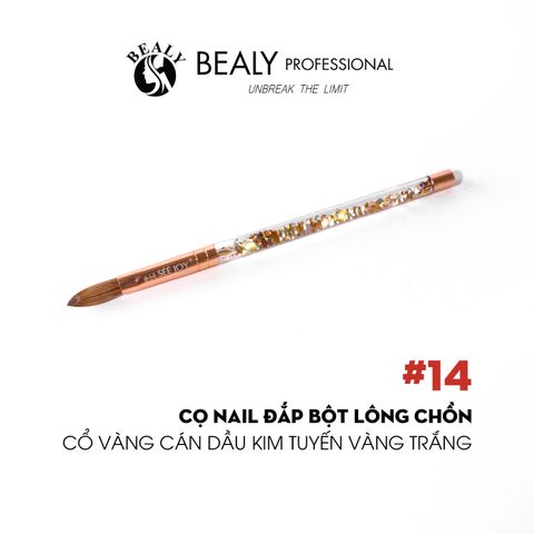  CỌ NAIL ĐẮP BỘT LÔNG CHỒN - CÁN ĐẦU KIM TUYẾN 