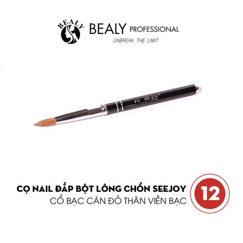  CỌ NAIL ĐẮP BỘT LÔNG CHỒN CỔ BẠC THÂN VIỀN BẠC SEEJOY 