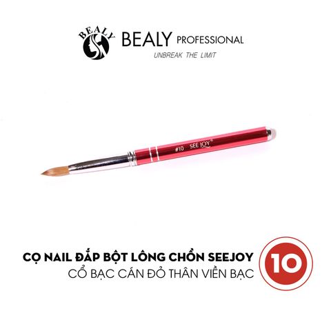  CỌ NAIL ĐẮP BỘT LÔNG CHỒN CỔ BẠC THÂN VIỀN BẠC SEEJOY 