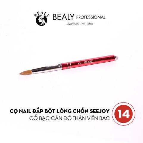  CỌ NAIL ĐẮP BỘT LÔNG CHỒN CỔ BẠC THÂN VIỀN BẠC SEEJOY 