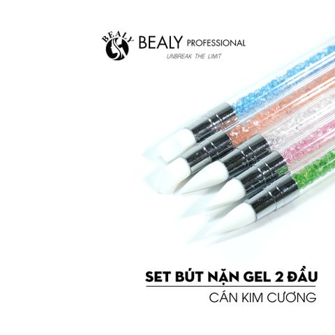  SET BÚT NẶN GEL 2 ĐẦU CÁN KIM CƯƠNG 