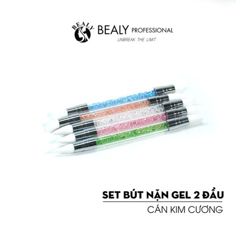  SET BÚT NẶN GEL 2 ĐẦU CÁN KIM CƯƠNG 
