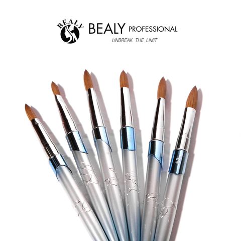  CỌ NAIL ĐẮP BỘT LÔNG CHỒN 100% - ĐẦU Á VL HOA TUYẾT XANH NGỌC 