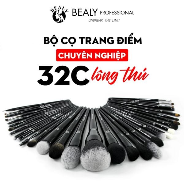 BỘ CỌ TRANG ĐIỂM XẾP LỚP LÔNG THÚ BEALY 32C (Mới)