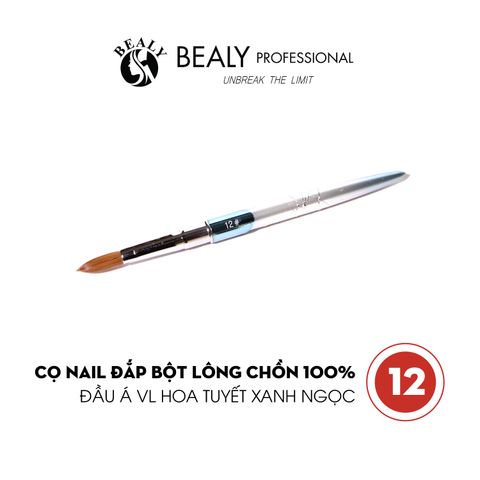  CỌ NAIL ĐẮP BỘT LÔNG CHỒN 100% - ĐẦU Á VL HOA TUYẾT XANH NGỌC 
