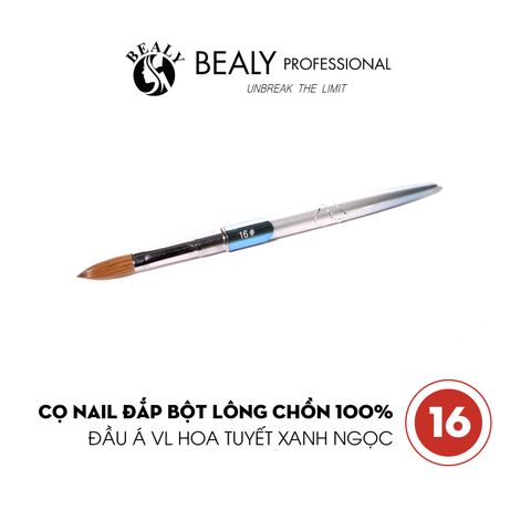  CỌ NAIL ĐẮP BỘT LÔNG CHỒN 100% - ĐẦU Á VL HOA TUYẾT XANH NGỌC 