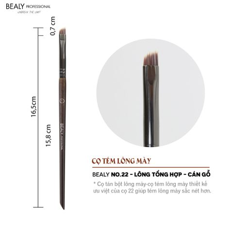  CỌ TÁN BỘT LÔNG MÀY BEALY - LÔNG THÚ 26C - NO.22 